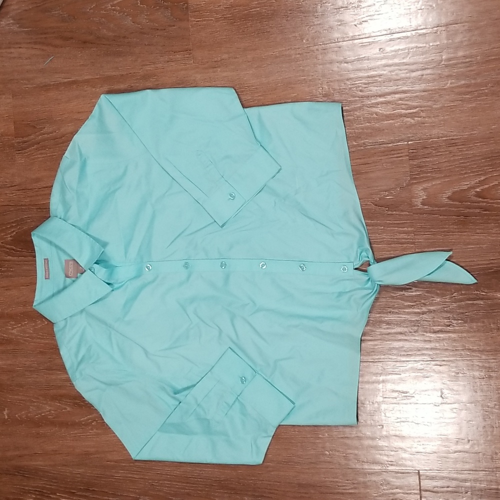 (2) Chico's Wrinkle Resistant Bohemian Cotton Vacation Loose Pastel Academia